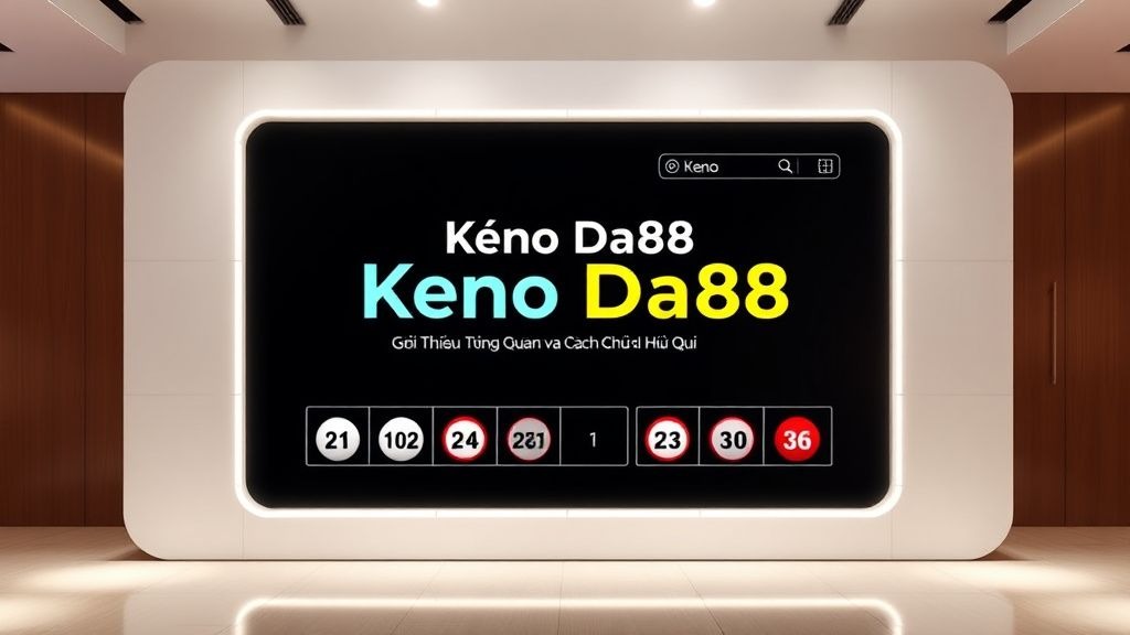 Keno Da88 - Trải Nghiệm Đỉnh Cao Cùng Nhận Thưởng Đáng Nhớ Tại Da88